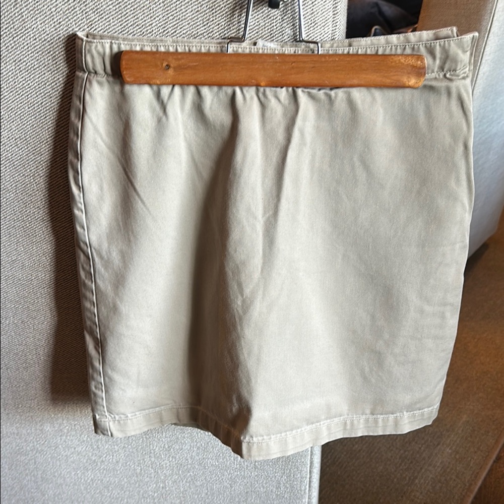 Beige Mini Skirt
